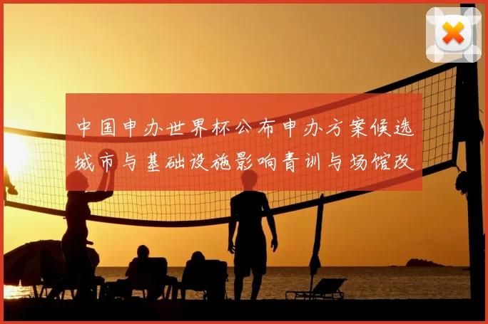 中国申办世界杯公布申办方案候选城市与基础设施影响青训与场馆改造